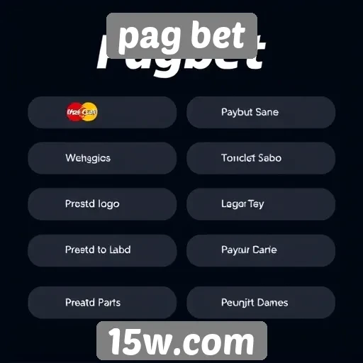 Métodos de pagamento disponíveis no Pag Bet
